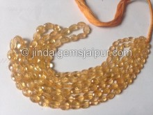 Imperial Topaz Far Faceted Oval Shape Beads